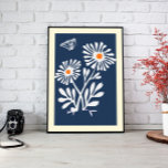 Fijne Bloemenmuur Art Canvas<br><div class="desc">Voeg een vleugje modern Scandinavisch design toe aan uw huis met deze prachtige abstracte landschapsprint.</div>