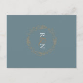 Fijne bloemenslingers | Bewaar de datum Aankondigingskaart (Achterkant)