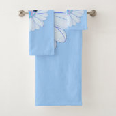 Fijne bloemetjes bad handdoek (Insitu)