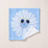 Fijne bloemetjes bad handdoek (Wasdoekje)