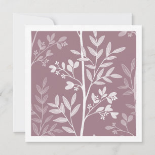 Fijne bloemetuin stoffige roos mauve kunstkaart kaart