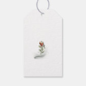 Fijne bloemige offerte cadeau label cadeaulabel (Achterkant)