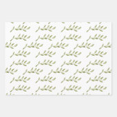 Fijne bloemknoppen inpakpapier vel (Voorkant 3)