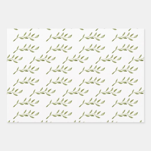 Fijne bloemknoppen inpakpapier vel (Voorkant 3)