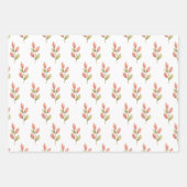 Fijne bloemknoppen inpakpapier vel (Voorkant 2)