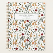 Fijne bloemstuk gepersonaliseerd planner (Voorkant)