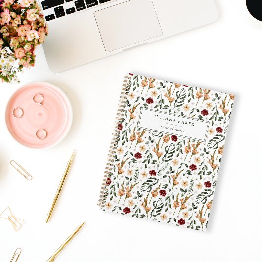 Fijne bloemstuk gepersonaliseerd planner