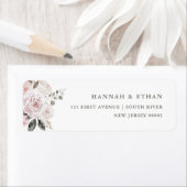 Fijne Blush Pink Floral |  WATERVERF Etiket (Insitu)