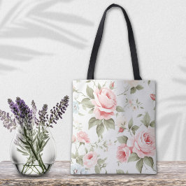 Fijne Blush Pink Rose All - over - print Tote Bag