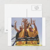 Fijne boeddhistische monniken op een roller onderz briefkaart (Voorkant / Achterkant)