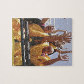 Fijne boeddhistische monniken op een roller onderz legpuzzel (Horizontaal)