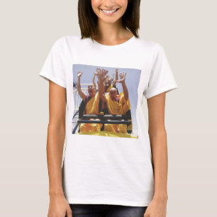 Fijne boeddhistische monniken op een roller onderz t-shirt