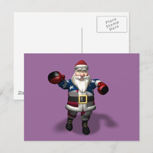 Fijne boksdag! feestdagenkaart (Voorkant / Achterkant)