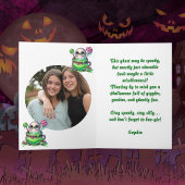 Fijne Boo-dag Cute Ghost-foto Halloween-kaarten Kaart