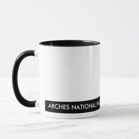 Fijne boog silhouet Mok (Links)