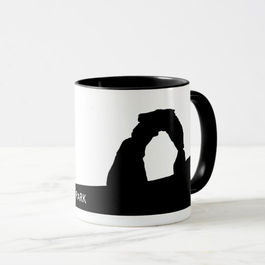 Fijne boog silhouet Mok (Voorkant rechts)