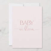 Fijne boog Wildflower Baby shower Kaart (Achterkant)