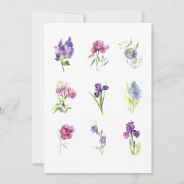 Fijne Botanische Collectie – Elegante Bloemkunst Bedankkaart