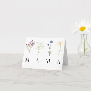 Fijne botanische mama-ontwerp voor Moederdag Kaart