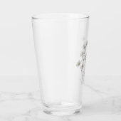 Fijne Botanische Schets van Wilde Bloem Glas (Rechts)