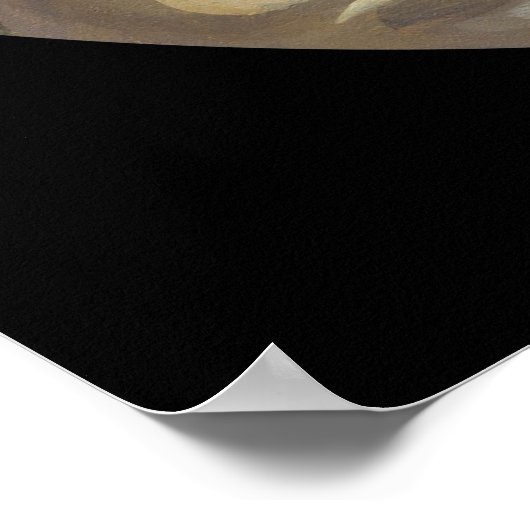 Fijne Botten met een middeleeuwse schedel Poster (Hoek)