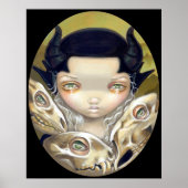 Fijne Botten met een middeleeuwse schedel Poster (Voorkant)