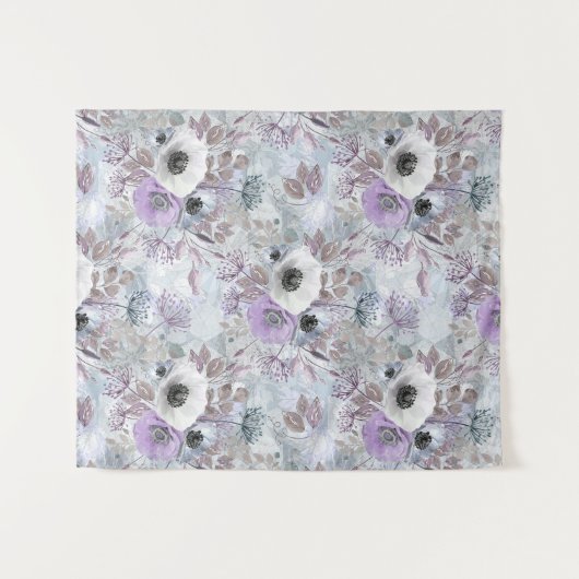 Fijne bouquet van anemonen. wandkleed (Voorkant (horizontaal))