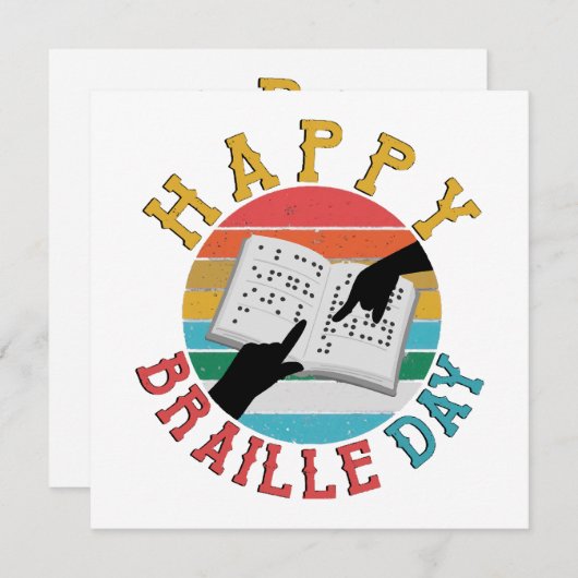 Fijne Braille Dag (Voorkant / Achterkant)