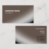 Fijne bruin witte zwarte hades en roggen visitekaartje (Voorkant / Achterkant)