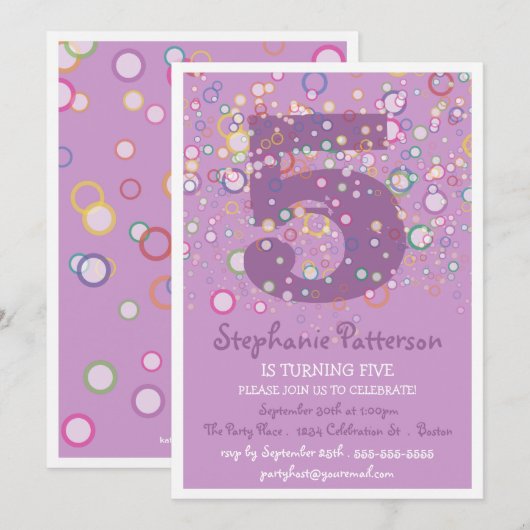 Fijne bubbels! Leeftijd nummer geboortedag Kaart (Voorkant / Achterkant)