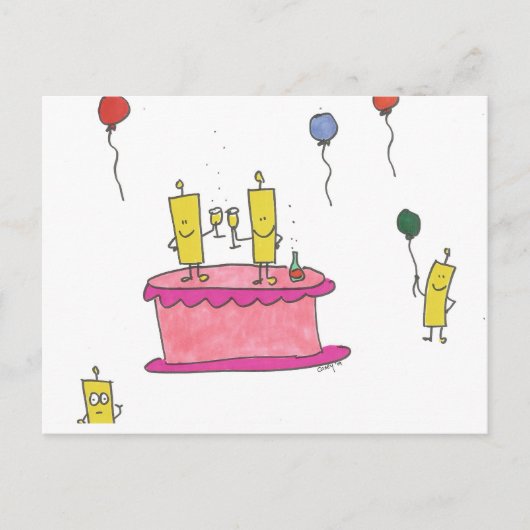 Fijne bubbels voor jullie verjaardag briefkaart (Voorkant)