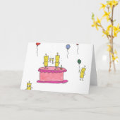 Fijne Bubbles Kaart (Gele Bloem)