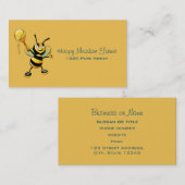 Fijne Bumble met een honingzak Visitekaartje (Voorkant / Achterkant)