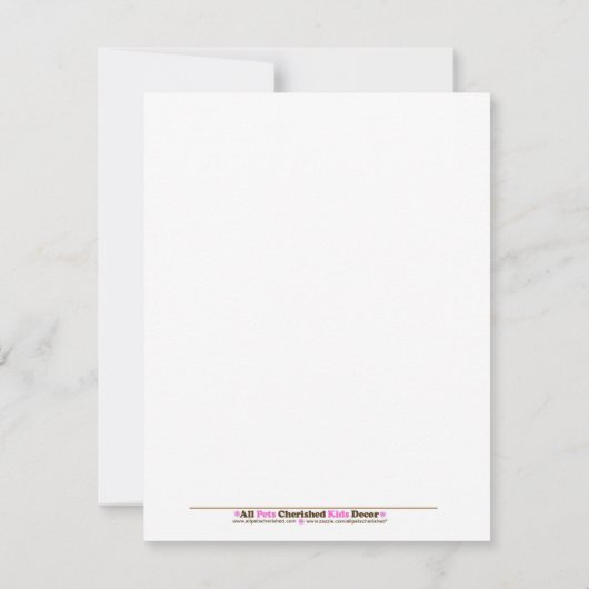 Fijne Bumblebee *Matte Finish* Hartelijk dank Notitiekaartje (Achterkant)