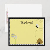 Fijne Bumblebee *Matte Finish* Hartelijk dank Notitiekaartje (Voorkant / Achterkant)