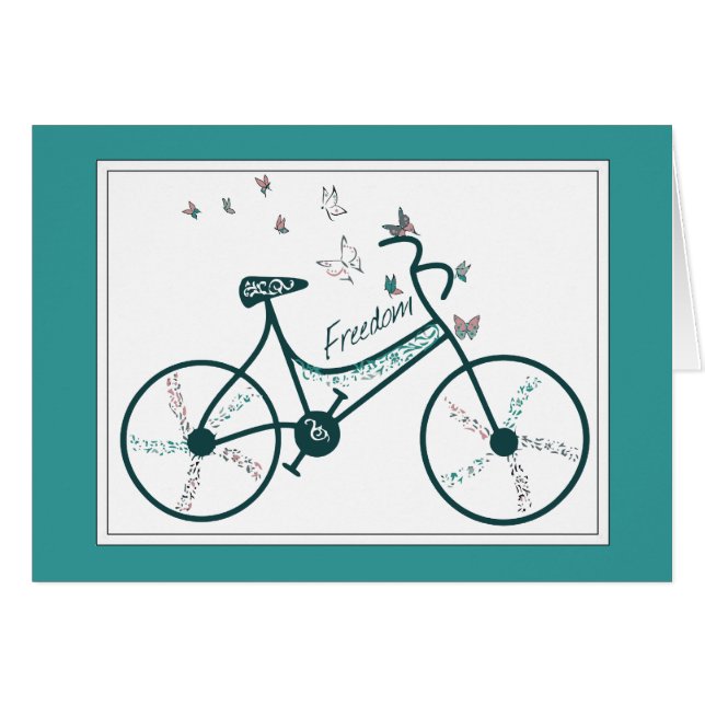 Fijne Butterflies Flowers en Freedom Bike-ventilat (Voorkant Horizontaal)