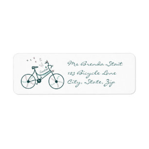 Fijne Butterflies Flowers en Freedom Bike-ventilat Etiket