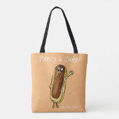 Fijne Cake Grappige Chocolade Eclair Excentrieke K Tote Bag (Achterkant)