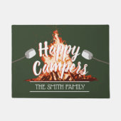 Fijne Campers Forest Green Deurmat (Voorkant)