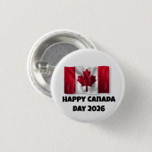 Fijne Canada-dag 1 inch ronde knop Button 3,2 Cm (Voorkant /achterkant)