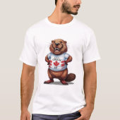 Fijne Canada-dag Bever T-shirt (Voorkant)