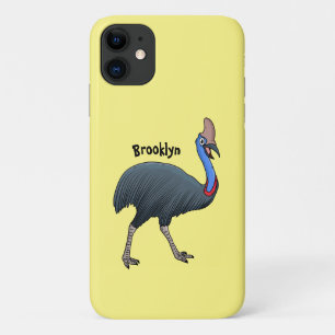 Fijne cartoon van de kasuivogel Case-Mate iPhone case