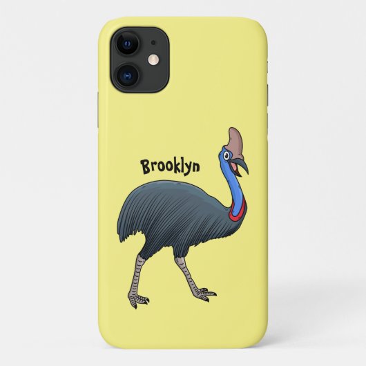 Fijne cartoon van de kasuivogel Case-Mate iPhone case (Achterkant)
