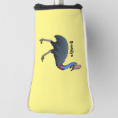 Fijne cartoon van de kasuivogel golfheadcover (Draai 90)