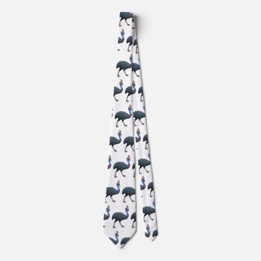 Fijne cartoon van de kasuivogel stropdas (Voorkant)