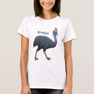 Fijne cartoon van de kasuivogel t-shirt