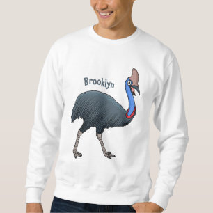 Fijne cartoon van de kasuivogel trui