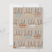 Fijne Challah Dag Chanoeka Party Kaart (Achterkant)