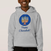 Fijne Chanoeka! Menorah gepersonaliseerd (Voorkant)