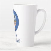 Fijne Chanoeka! Menorah Latte Mok (Rechts)